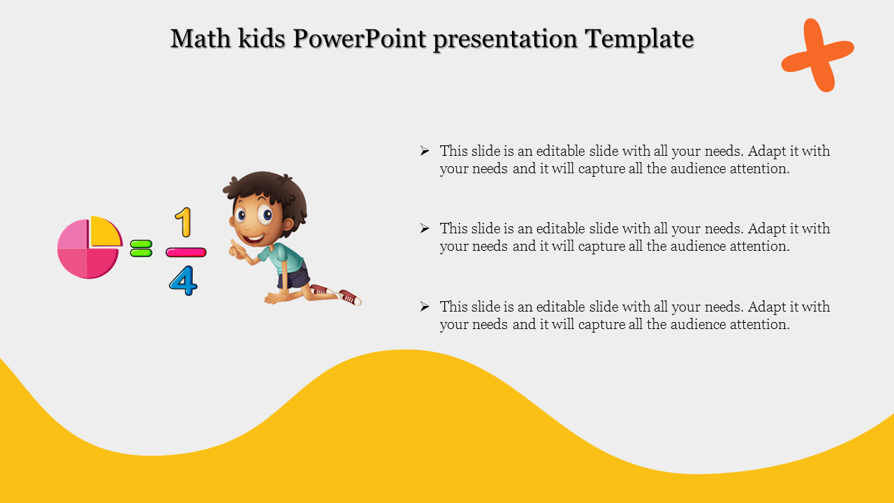 Math kids PowerPoint presentation Template